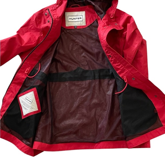 NWOT Hunter Ladies Water Resistant Cotton Smock Rain Jacket, Red Size XXL - Picture 3 of 9